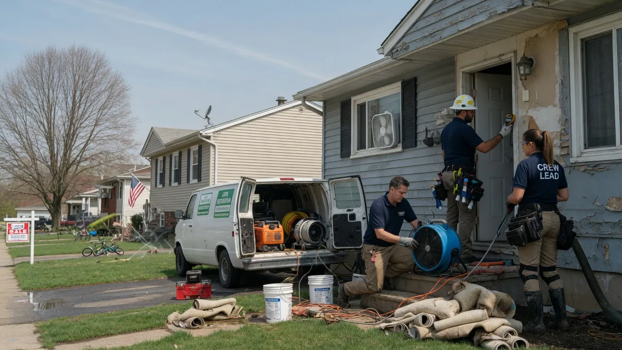 Flood Cleanup in Huntingtown, MD near me